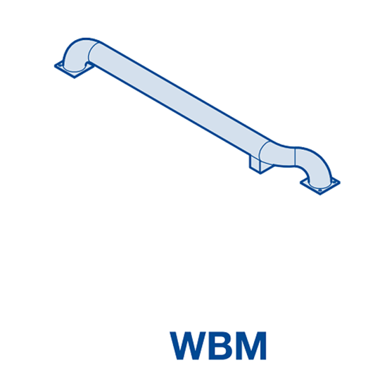 Изображение Колесная направляющая из оцинкованной стали WBM справа