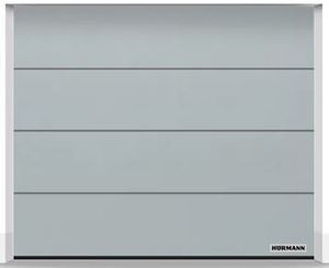 Изображение Ворота секционные LPU 42 2375x2125 мм duragrain L-гофр цвет Diamond grey