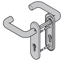 Изображение Комплект ручек черного цвета для дверей ZK, Арт.534820; 25164