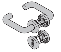 Изображение MZ Thermo гарнитур ручек PZ ПВХ черный  Арт.544353; 274609