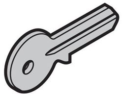 Изображение Заготовка ключа для профильного цилиндра 30,5 + 10мм Арт.3087067