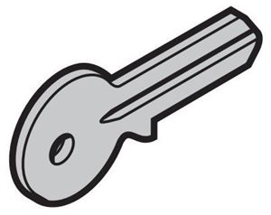 Изображение Заготовка ключа для профильного цилиндра 30,5 + 10мм Арт.3087067