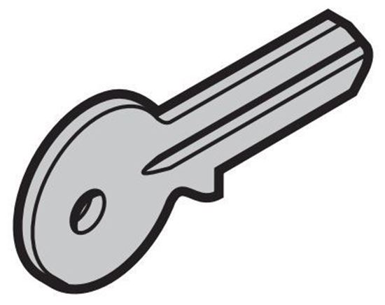 Изображение Заготовка ключа для профильного цилиндра 30,5 + 10мм Арт.3087067