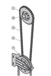 Изображение Цепное колесо, 15 зубьев, Арт. 3054773