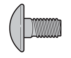 Изображение Винт с полукруглой головкой M6 × 14 Арт.3086084