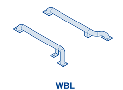 Изображение Колесные направляющие из оцинкованной стали WBL