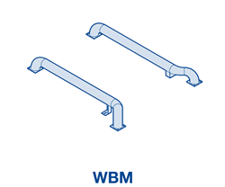 Изображение Колесные направляющие из оцинкованной стали WBM комплект