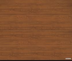 Vorota sekcionny`e LPU 42, 2500x2500, DecoColor, L-gofr, Golden oak (Zolotoj dub)