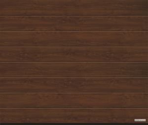 Vorota sekcionny`e LPU 42, 3000x2125, DecoColor, M-gofr, Dark oak (Temny`j dub). Art. 4017227