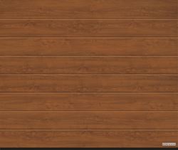 Vorota sekcionny`e LPU 42,2500x2250, DecoColor, M-gofr, Golden oak (zolotoj dub). Art. 4017208