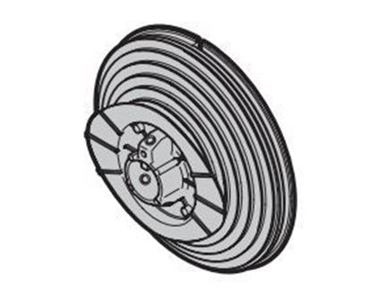 Изображение Барабан для троса L, размер 6. Направляющие V,VU левая б/у. Арт.3086207/1