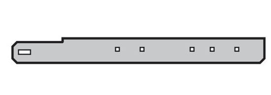 Изображение Консоль SPU, типа направляющих, N, ND, NH, H, HD, HU. левая, 625 мм. Арт.3060791-0,625