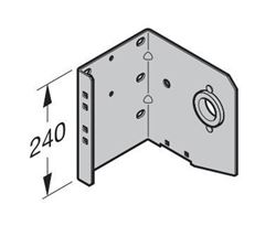 Изображение Консоль держателя вала 2, с шарикоподшипником, L,  высота 240 мм, до центра вала 160 мм. Арт.3044138