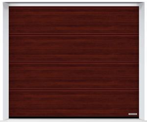 Изображение Ворота секционные Hormann LPU 42 3000x2000мм Duragrain L-гофр Sapeli