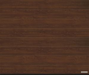 Vorota sekcionny`e LPU 42, 3000x2500, DecoColor, M-gofr, Dark oak (Temny`j dub). Art. 4017233