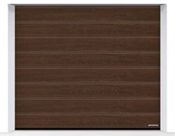 Изображение Ворота секционные Hormann LPU 42, 2500х2125, Decograin Dark oak, M-гофр