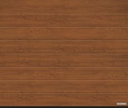 Изображение Ворота секционные Hormann LPU 42, 2440х2080 мм, DecoColor M-гофр цвет Golden oak (Золотой дуб)