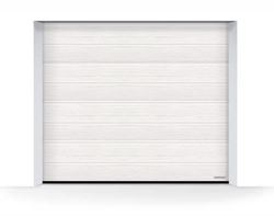 Изображение Ворота секционные Hormann LPU 42  2500x2125 мм Slategrain М-гофр цвет 9016 (белый)