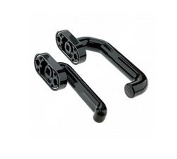 Изображение Гарнитур нажимных ручек PZ. Пластмасса черного цвета (калитка), Арт. 3096798; 1511160001