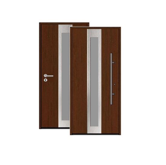 Изображение Входная дверь HTA 1000x2100, DIN L, цвет D2008/D2008,стекло, Hormann