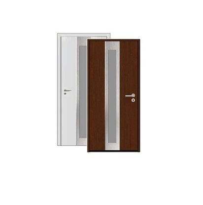 Изображение Входная дверь HTA 1000x2100, DIN L, цвет D2008/RAL9016,стекло, Hormann