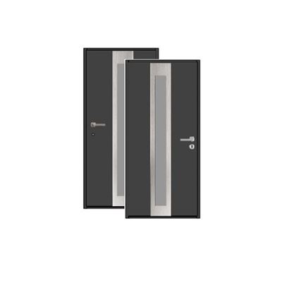 Изображение Входная дверь HTA 1000x2100, DIN L, цвет RAL7016/7016,стекло, Hormann