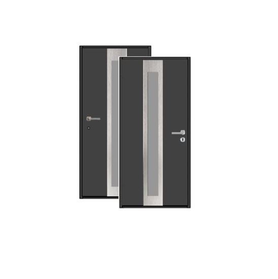 Изображение Входная дверь HTA 1000x2100, DIN L, цвет RAL7016/7016,стекло, Hormann