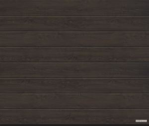 Изображение Ворота секционные Hormann LPU 42, 2500х2124, Decograin, M-гофр, Night oak. Арт. 4017207-CN