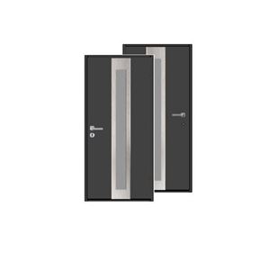 Изображение Входная дверь HTA 1000x2100, DIN R, цвет RAL7016/7016,стекло, Hormann - копия