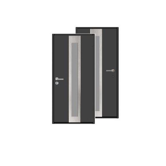 Изображение Входная дверь HTA 1000x2100, DIN R, цвет RAL7016/7016,стекло, Hormann - копия
