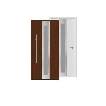 Изображение Входная дверь HTA 1000x2100, DIN R, цвет D2008/RAL9016,стекло, Hormann