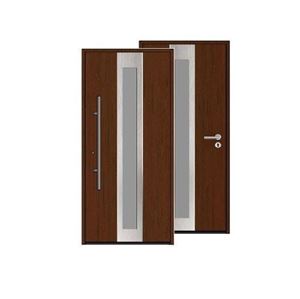Изображение Входная дверь HTA 1000x2100, DIN R, цвет D2008/D2008,стекло, Hormann