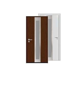 Изображение Входная дверь HTA 1000x2100, DIN R, цвет D2008/RAL9016,стекло, Hormann - копия