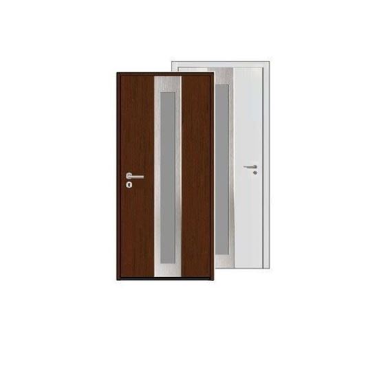 Изображение Входная дверь HTA 1000x2100, DIN R, цвет D2008/RAL9016,стекло, Hormann - копия