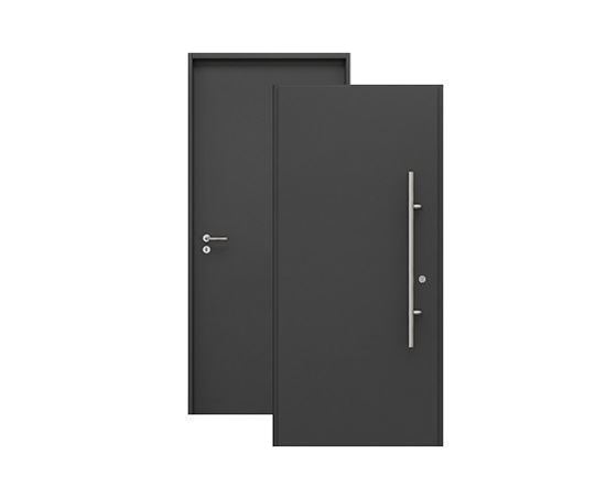 Изображение Входная дверь HTA 1000x2100, DIN L, цвет RAL7016/7016, Hormann