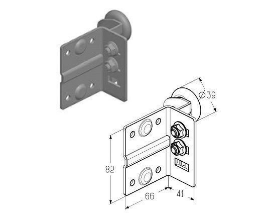 Изображение Кронштейн роликовый верхний RBT-310R