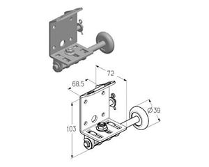 Изображение Кронштейн роликовый нижний RBT-110L