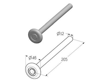 Изображение Ролик ходовой R-205-12-G