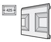 Изображение Панель EPU 0500x2410 S касета WoodGrain нижняя 9016 сегмент/секция