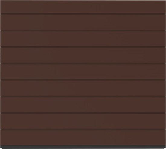 Изображение Ворота секционные Alutech Trend 2750x2250 RAL8028 Woodgrain M гофр