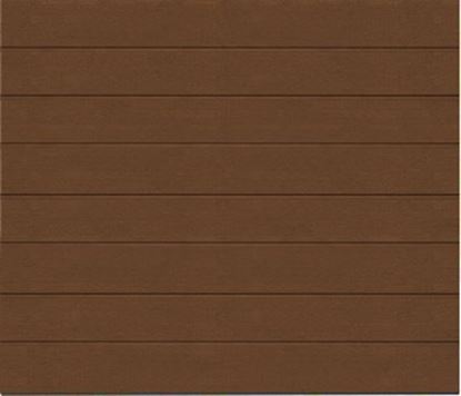 Изображение Ворота секционные Alutech Prestige 3000x2500 Dark Oak Smooth M гофр