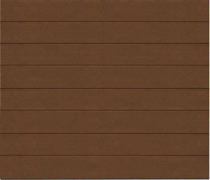 Изображение Ворота секционные Alutech Prestige 3000x3000 Dark Oak Smooth M гофр
