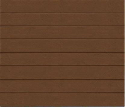 Изображение Ворота секционные Alutech Trend 3000x2500 Dark Oak Smooth M гофр