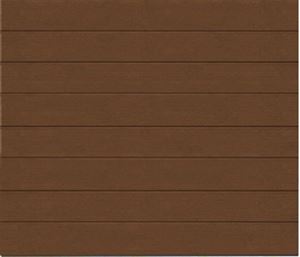 Изображение Ворота секционные Alutech Trend 3000x3000 Dark Oak Smooth M гофр